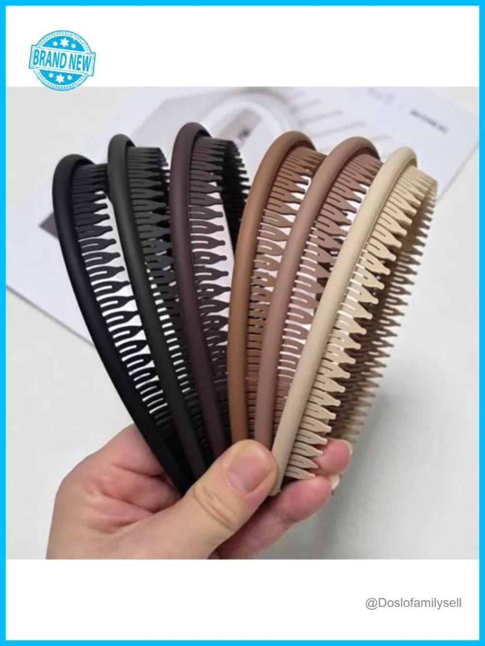 Non-Slip Serrated Headband for Face Washing, Sports, Makeup, 6 Pack